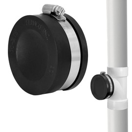 Fernco QC-2.75 1-1/2 or 2-in. Qwik Cap Schedule 40 PVC Pipe Socket Cap Slip Hub Elbow, Tee and Cleanout