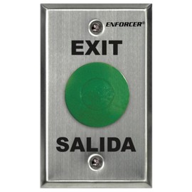 Seco-Larm Enforcer Mushroom Button Push-to-Exit Plate, Green (SD-7201GCPE1Q)