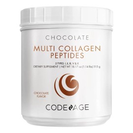 Proteína de colágeno en polvo Codeage Multi Chocolate, 500 ml