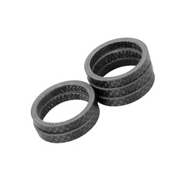 Partuto 5pcs Headset Spacer Matte Black Fit 1 1/8 Inch Stem for Bikes 5mm Replacement