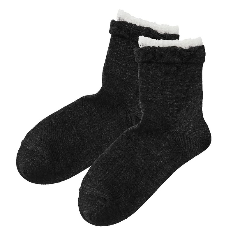 Gunze SABRINA Women's Washi Thread Socks, Ruched Opening, Set of
