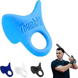 ThumbPRO Baseball Thumb Guard - Batting Aid & Grip Enhancer - Reduces Sting, Improves Swing - for Baseball & Softball - All Levels, Left/Right Hand - 3 Sizes:_Powder Blue_Medium