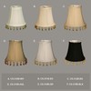 Royal Designs, Inc. Beaded Bell Clip On Chandelier Shade CS-311B-5EG-6,