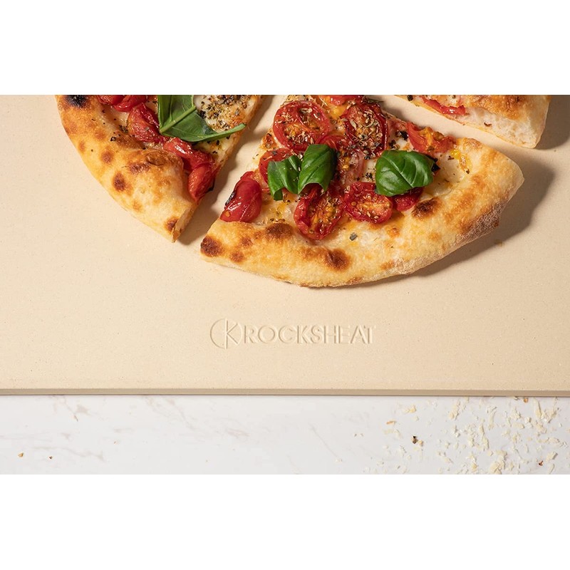 13.2" x 13.2" x 0.4" Square Cordierite Pizza Baking Stone