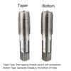 sourcing map Metric Hand Tap M24 Thread 3 Pitch 4