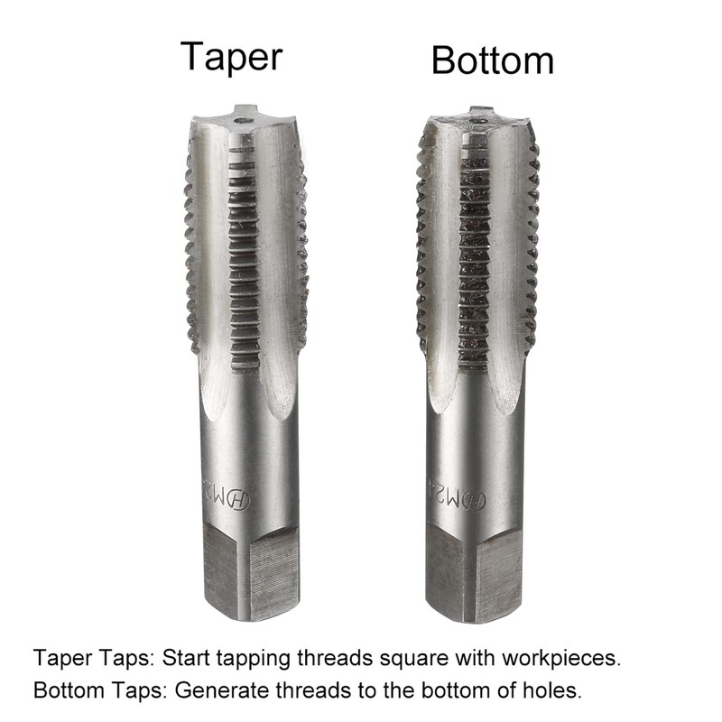 sourcing map Metric Hand Tap M24 Thread 3 Pitch 4