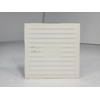 Snow White Vintage White Ceramic Tile 4.25 in Rippled Matte