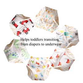 Baby Training Underpants,Soft Breathable Cotton Absorbent Potty Training Underwear for Unisex Baby 6-12 Months
