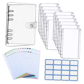 TEHAUX Budget Binder with A6 Size Zipper Pouch Daily Planner Budget Sheets Money Organizer