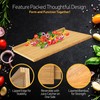 Extra Large Bamboo Cutting Board with Lip (X-Large) 21" x