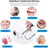 4 Piezas Limpiador de Lengua de Acero Inoxidable, con Estuche