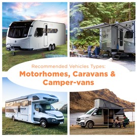 Status UK to European Plug Adaptor, 16A Site Socket, 20cm, IP44 Weatherproof – Ideal for Camping, Caravans, Motorhomes & Construction Sites (16ASTEURO1PK10)