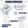 Otoolling 50 Set 3/8"-16 Spring Nut and Bolt Kit, 3/8"