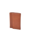 Pure Leather Trifold Small Size Compact Pouch Key Case Wallet