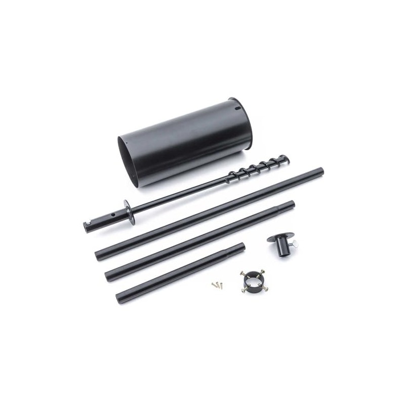 Birds Choice Pole KIT 1 Flange Bird Feeder, 60-Inch, Black