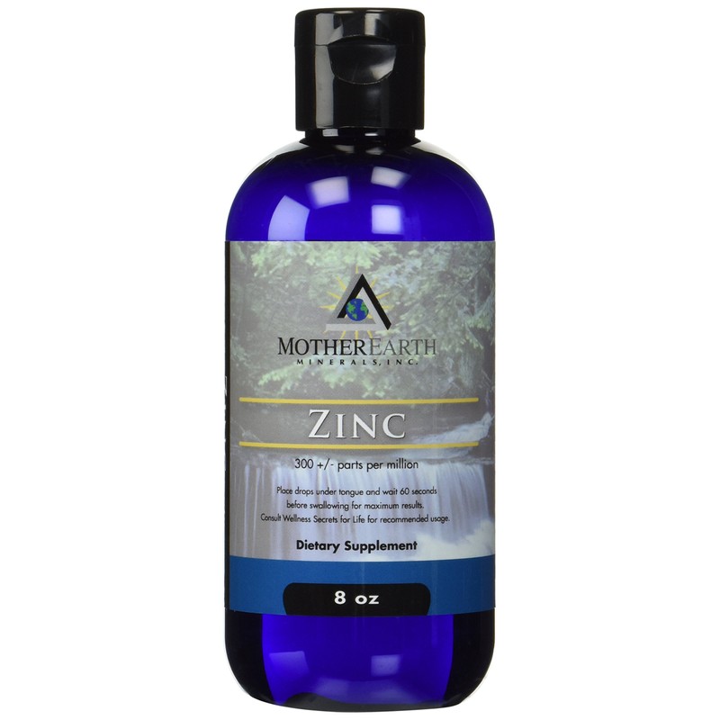 Mother Earth Minerals Ionic Liquid Zinc Supplement High Absorption Angstrom
