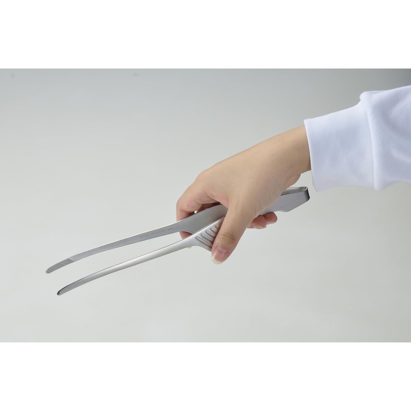 Takagi Stainless Steel Yakiniku Tongs, Silver, Made in Japan