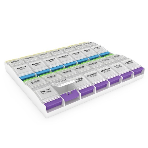 EZY DOSE Ezy Dose Weekly (7-Day) Pill Organizer, Vitamin and