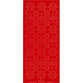 Starform Peel Off Sticker 979 - Christmas images in red