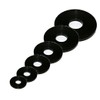 6pcs Nylon Black Penny Washers Plastic Fender Repair Washer Mudguard