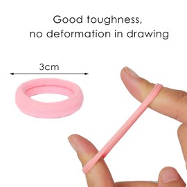 Pengxiaomei 200 Pcs Baby Hair Ties, Toddler Hair Elastics Kids Seamless Elastic Hair Bands Kids Hair Ties Mini Ponytail Holders for Girls and Kids