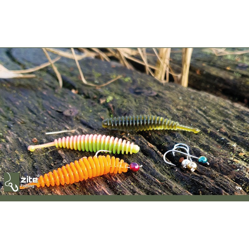 Zite Fishing Micro Tungsten Jig Heads with Trout Hooks -