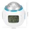 EVTSCAN Star Sky Projector LED Music Alarm Clock Multifunction Calendar