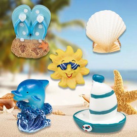 3D Beach Decoration Charms, Cute Charm Gift for Toddler Girls Kids Teens Women Adults