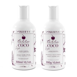 YBERA PARIS Terra Coco Açai Home Care Purple Toning Shampoo & Conditioner | Vegan | Moisturizing and Nourishing Line for Bleached Depigmented Hair