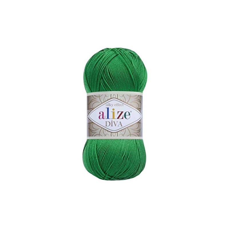 Alize Diva Silk Effect 100% Microfiber Acrylic Yarn 1 Ball