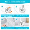 Fliverly 2pcs Suction Cup Hooks for Shower,Inside Shower,Wall,Bathroom,Bedroom,Kitchen,Door,Glass Window, Mirror,