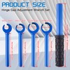 FANOVO Upgraded Door Hinge Gap Adjustment Wrench Tool Set,14-25 MM