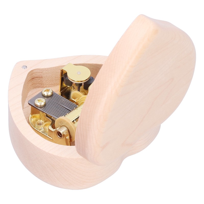 Wood Heart Shape Music Box Musical Box for Birthday Christmas