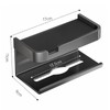 Toilet Paper Dispenser Shelf Space Saving Multifunction Wall Mounted Self