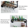 BOTAOYIYI Wine Rack Wall Mounted 2 Tier, Hanging Floating Small