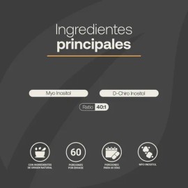 Myo Y D-chiro Inositol 246g Mezcla 40:1 Myo Inositol. B Life Sabor Sin sabor