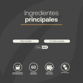 Myo Y D-chiro Inositol 246g Mezcla 40:1 Myo Inositol. B Life Sabor Sin sabor
