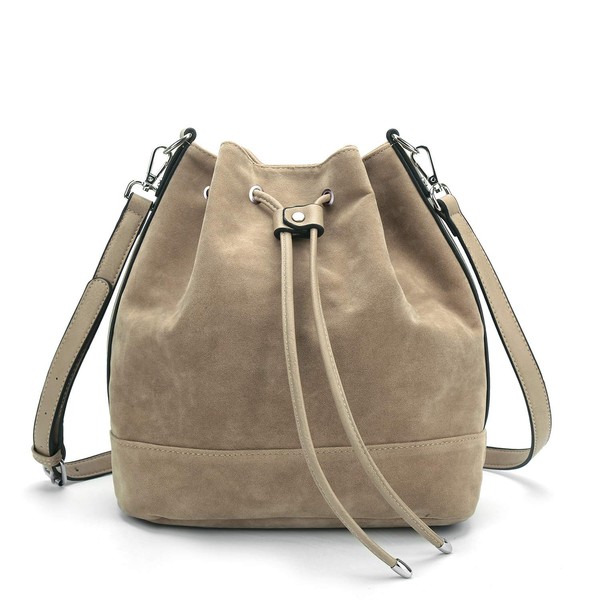 AFKOMST Bucket Bags and Purses For Women Drawstring Hobo and