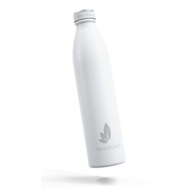 tea'dicted Premium Thermos Flask, 1 Litre, Leak-Proof Stainless Steel Thermos Flask, BPA-Free, Designer Insulated Jug, 12 Hours Hot & 18 Hours Cold, Ideal for Sports, School, Children, Outdoor etc. (Alaska White)