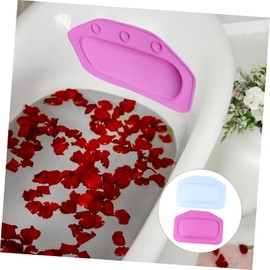 WOONEKY 2pcs Bath Pillow Spa Pillow Bathtub Headrest Portable Bathtub Bathroom Accessories Random Color