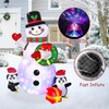 LOMOHOO 6.4FT Christmas Inflatable Snowman Penguin Waterproof Blow Up Snowman