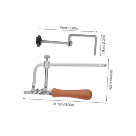 ABOOFAN 1 Set Jeweler Saw Set with Frame and Blades Ergonomic Handle Precision Cutting Tool Kit for Woodworking Metal and Jewelry Making