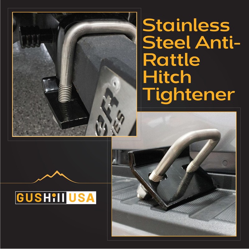 GusHill USA GH22327 Heavy-Duty Stainless Steel Hitch Tightener, Fits 1