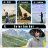Solar-Powered Fan Wide Brim Sun Hat with Neck Protection, Outdoor