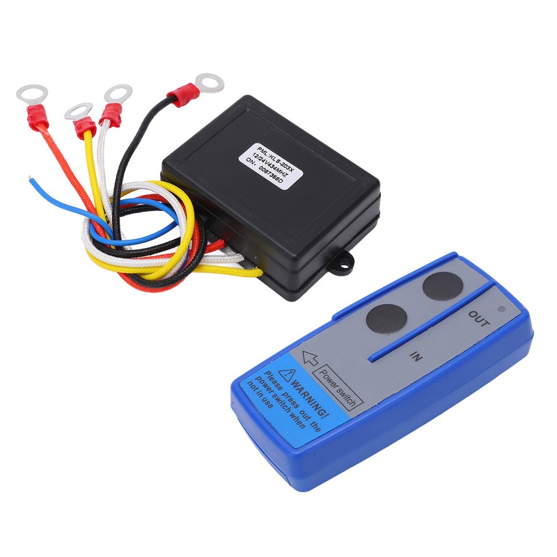Wireless Winch Remote Control Kit 434MHZ Receiver 12V 24V Switch