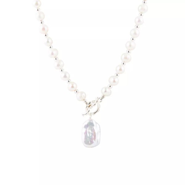 Barse Jewelry Sunday Best Pearl Toggle Necklace