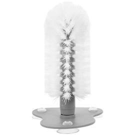 TOYANDONA Turtle Brush with Suction Cup: Abs Turtle Shell Cleaning Brush, 7.66 Inch Reusable Back Scratcher and Massager for Reptiles, Suitable for Terrariums (Grey)
