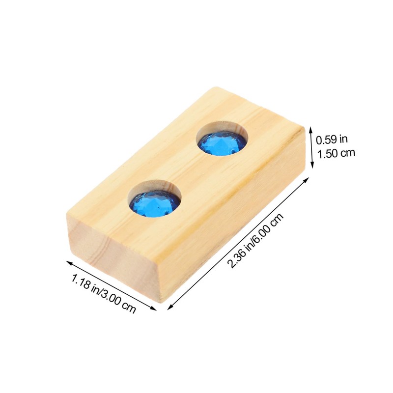 BESTonZON 1 Set Wooden Rainbow Blocks Stacking Blocks Rainbow Gemstone