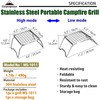 CAMPINGMOON Portable Folding Camping Campfire Grill over Fire Split Stoves