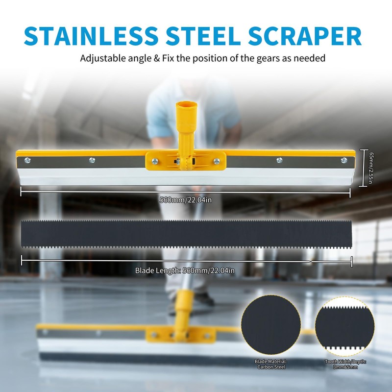 Complete Self Leveling Cement Tool Kit, Professional Epoxy Floor Kit